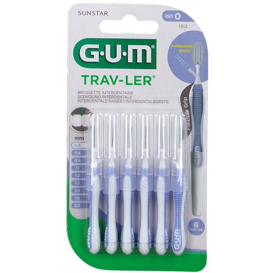 GUM SCOVOLINI TRAV-LER ISO 0 6PZ 1312 0,6MM