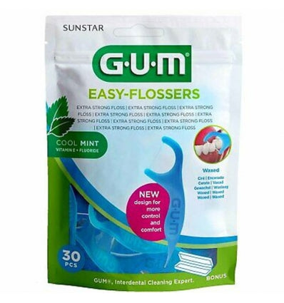 GUM EASY-FLOSSERS 890 COOL MINT 30PZ