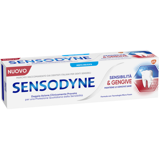 SENSODYNE DENTIFRICIO 75ML SENSIBILITA' & GENGIVE MENTA DELICATA