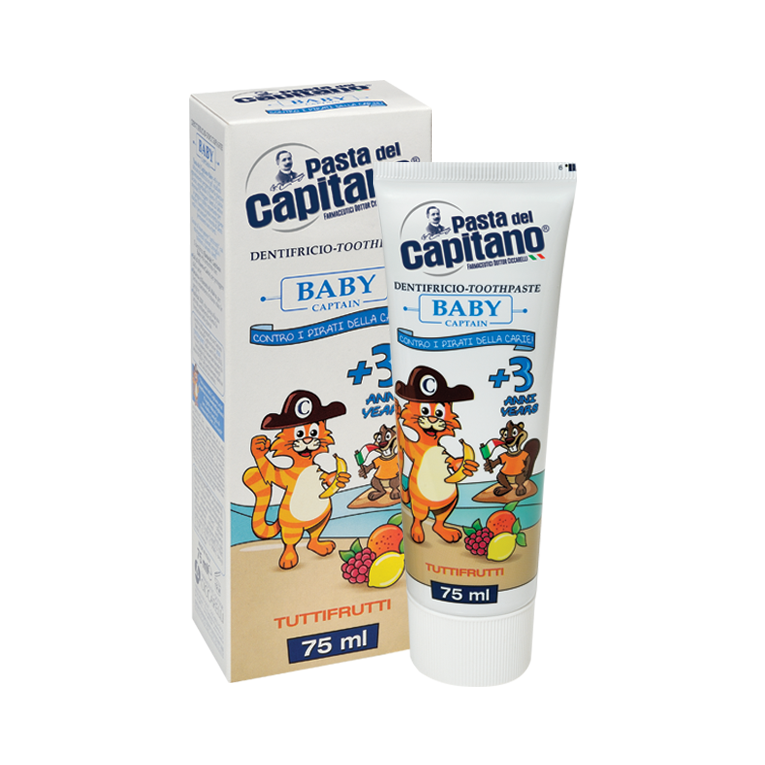PASTA DEL CAPITANO DENTIFRICIO 75ML BABY TUTTI I FRUTTI +3 ANNI