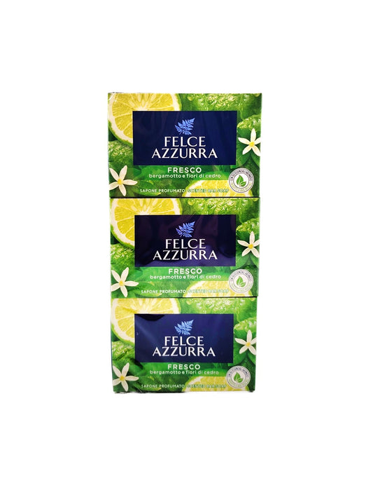 FELCE AZZURRA SAPONE 3X100G FRESCO BERGAMOTTO E FIORI DI CEDRO