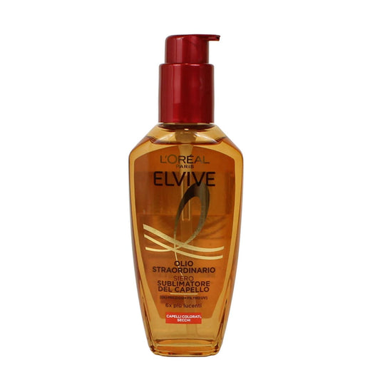 L'OREAL ELVIVE OLIO STRAORDINARIO 100ML SIERO SUBLIMATORE DEL CAPELLO CAPELLI COLORATI,SECCHI