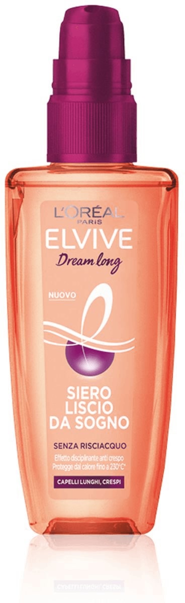 L'OREAL ELVIVE DREAM LONG SIERO LISCIO DA SOGNO SENZA RISCIACQUO 100ML CAPELLI LUNGHI CRESPI