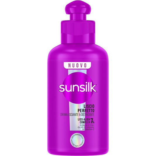 SUNSILK LISCIO PERFETTO CREMA LISCIANTE & DISTRICANTE 200ML LISS-ALIGN COMPLEX 7% BIOTINA , OLIO DI ARGAN E VITAMINA C