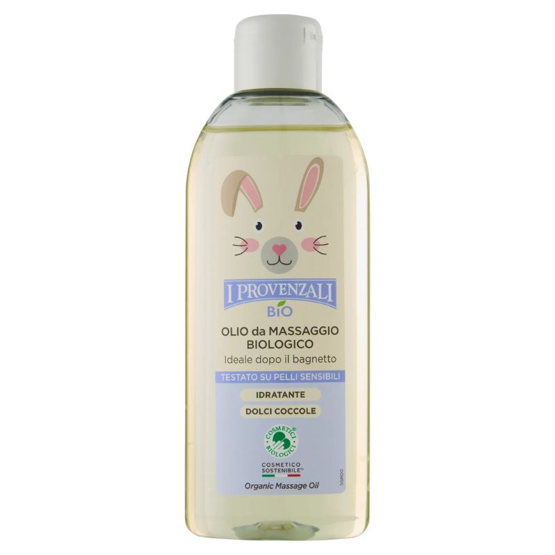 I PROVENZALI OLIO DA MASSAGGIO BIOLOGICO 150ML IDRATANTE DOLCI COCCOLE