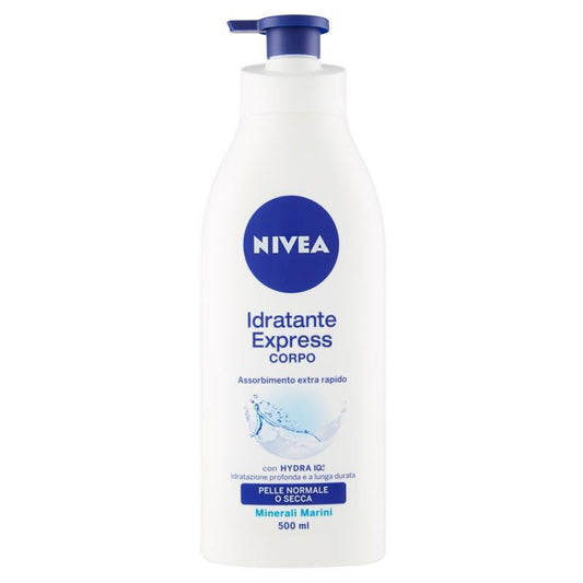 NIVEA CREMA CORPO 500ML IDRATANTE EXPRESS MINERALI MARINI PELLE NORMALE O SECCA