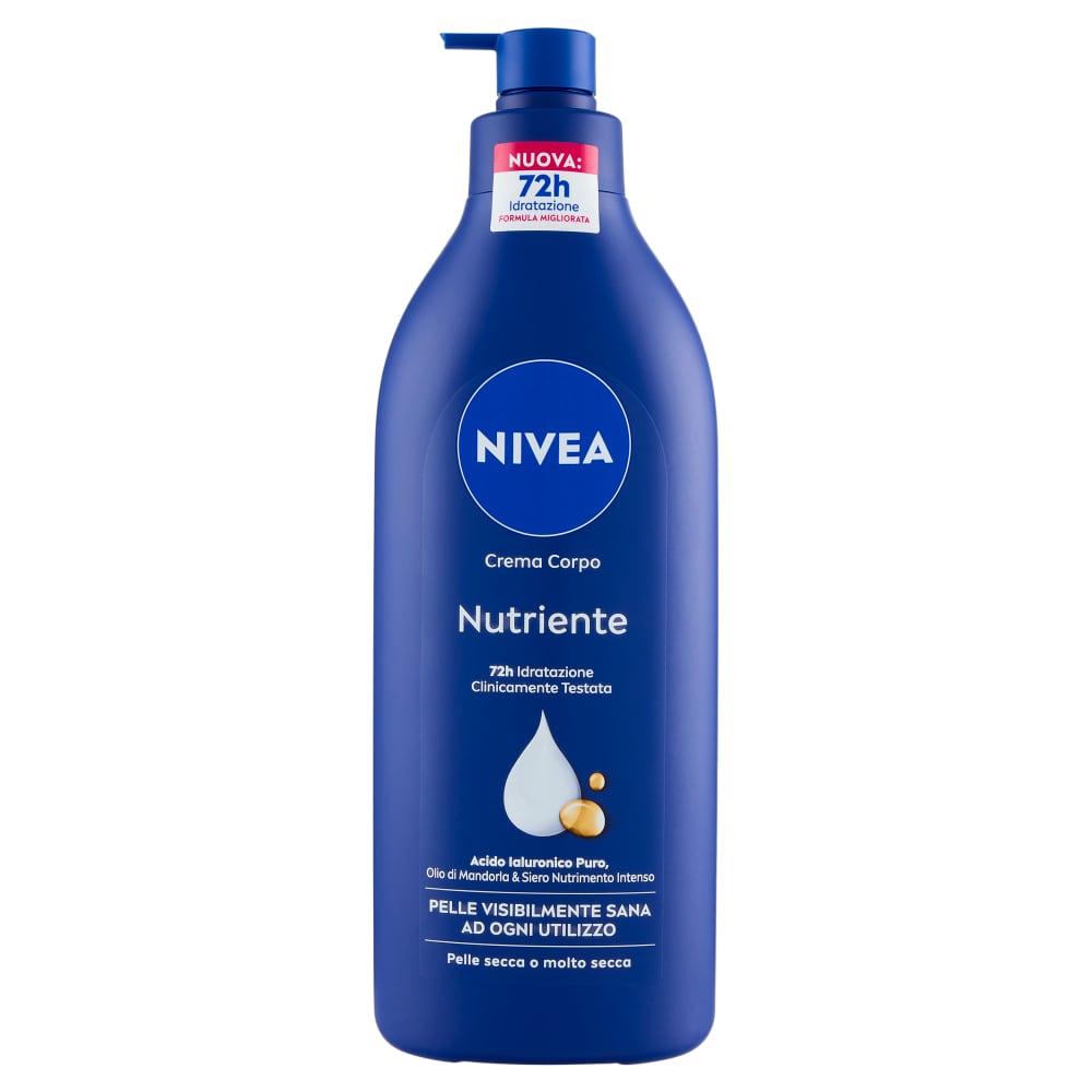NIVEA CREMA CORPO 500ML NUTRIENTE OLIO DI MANDORLE PELLE SECCA O MOLTO SECCA