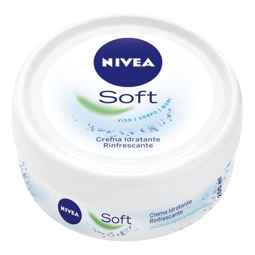 NIVEA SOFT CREMA VISO CORPO MANI IDRATANTE RINFRESCANTE VASO 200ML