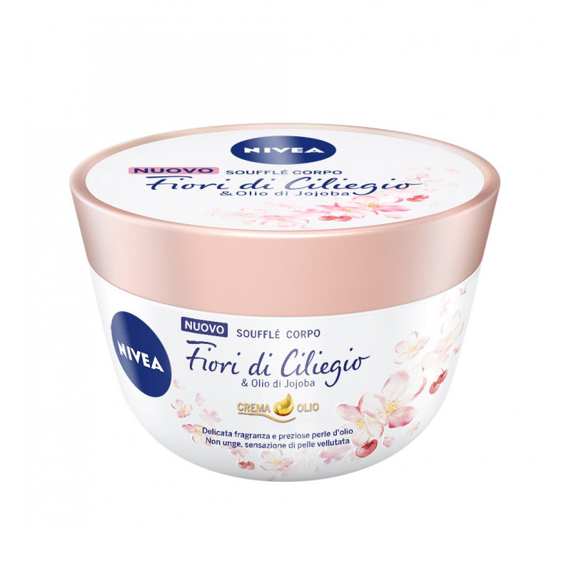 NIVEA SOUFFLE' CORPO 300ML FIORI DI CILIEGIO & OLIO DI JOJOBA CREMA OLIO