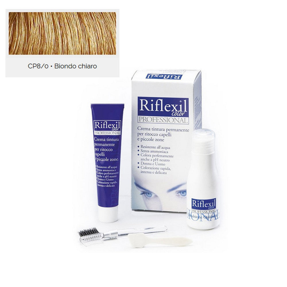 RIFLEXIL COLOR CREMA TINTURA PERMANENTE BIONDO CHIARO 8/0