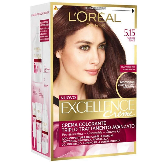 L'OREAL EXCELLENCE PURE CREME 5.15 MARRON GLACE