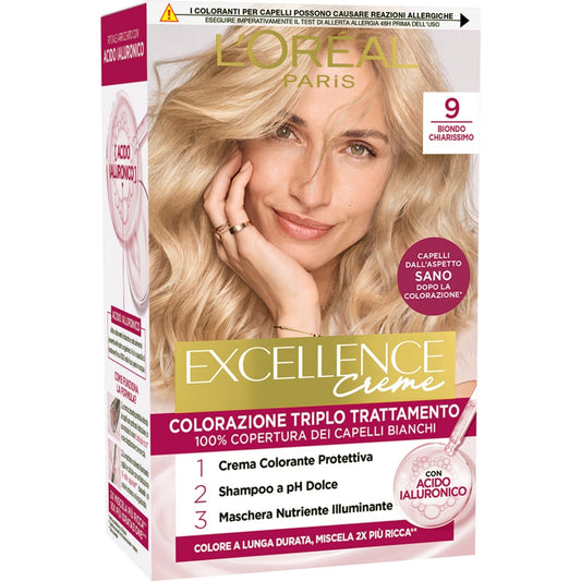 L'OREAL EXCELLENCE PURE CREME 9 BIONDO CHIARISSIMO
