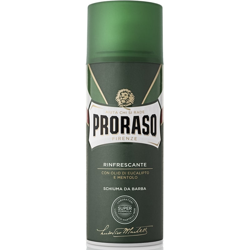 PRORASO SCHIUMA DA BARBA 400ML RINFRESCANTE OLIO DI EUCALIPTO E MENTOLO