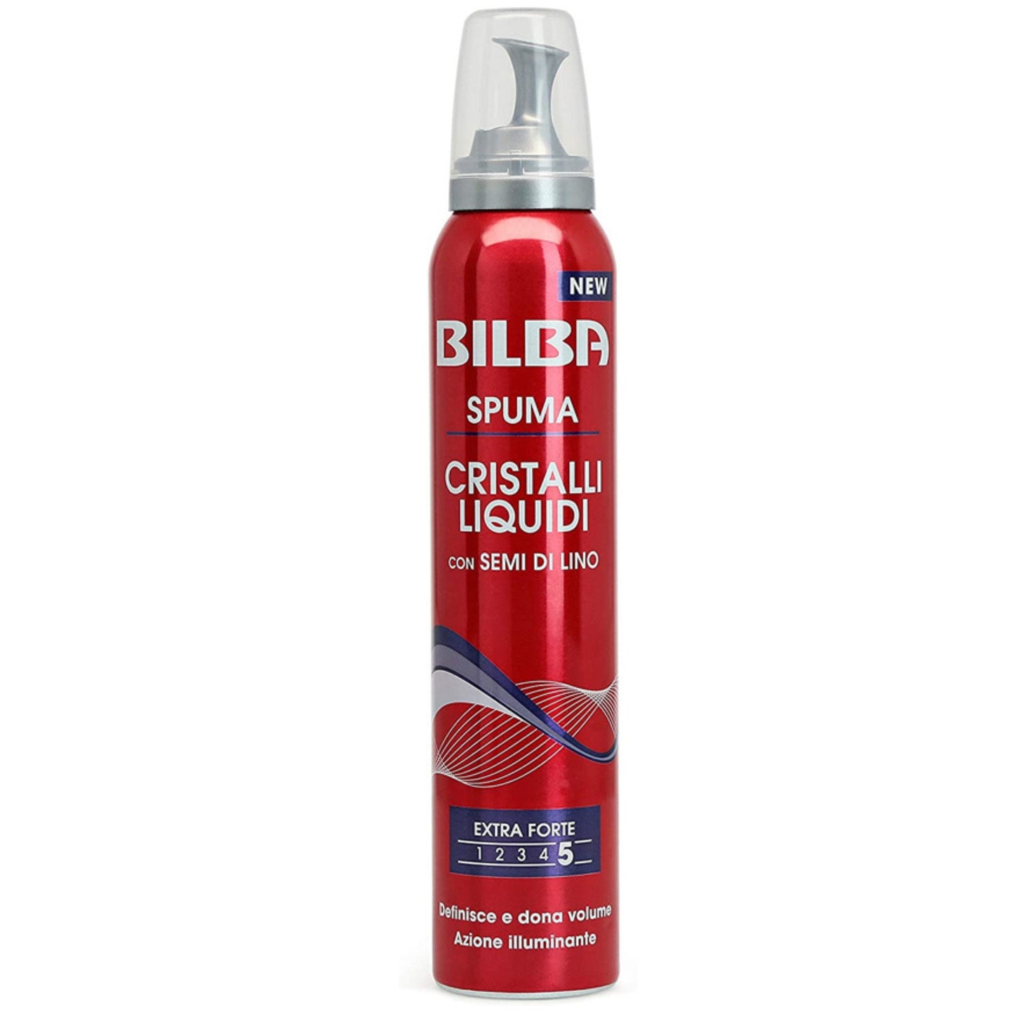 BILBA SPUMA 200ML CRISTALLI LIQUIDI CON SEMI DI LINO EXTRA FORTE 5