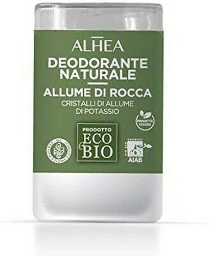 ALHEA DEODORANTE NATURALE ALLUME DI ROCCA STICK 115G CRISTALLI DI ALLUME DI POTASSIO