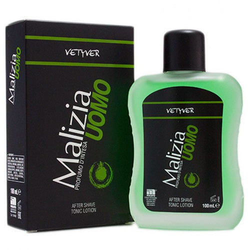 MALIZIA UOMO AFTERSHAVE TONIC LOTION 100ML VETYVER