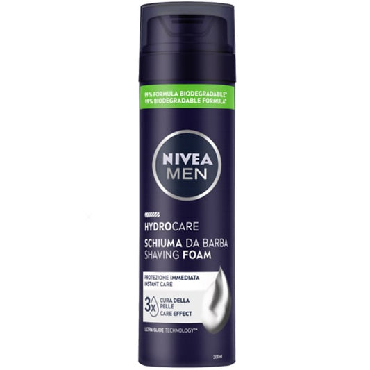 NIVEA MEN SCHIUMA DA BARBA 200ML HYDRO CARE PROTEZIONE IMMEDIATA