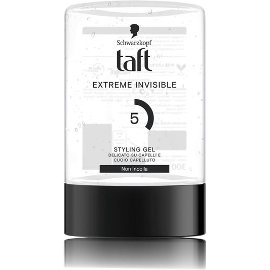 TESTANERA TAFT POWER GEL 300ML EXTREME INVISIBLE 5/15