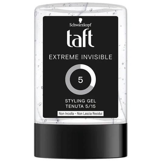 TESTANERA TAFT POWER GEL 300ML EXTREME INVISIBLE 5/15