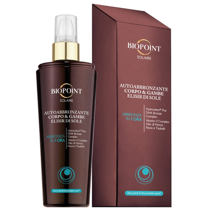 BIOPOINT SOLAIRE AUTOABBRONZANTE CORPO & GAMBE ELISIR DI SOLE 150ML ABBRONZA IN 1 ORA
