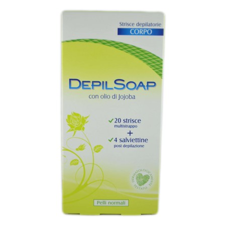 DEPILSOAP STRISCE DEPILATORIE CORPO PELLI NORMALI X20+4