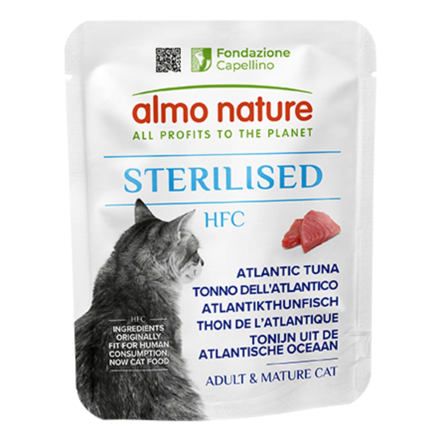 ALMO NATURE STERILISED HFC GATTO 50G TONNO DELL' ATLANTICO