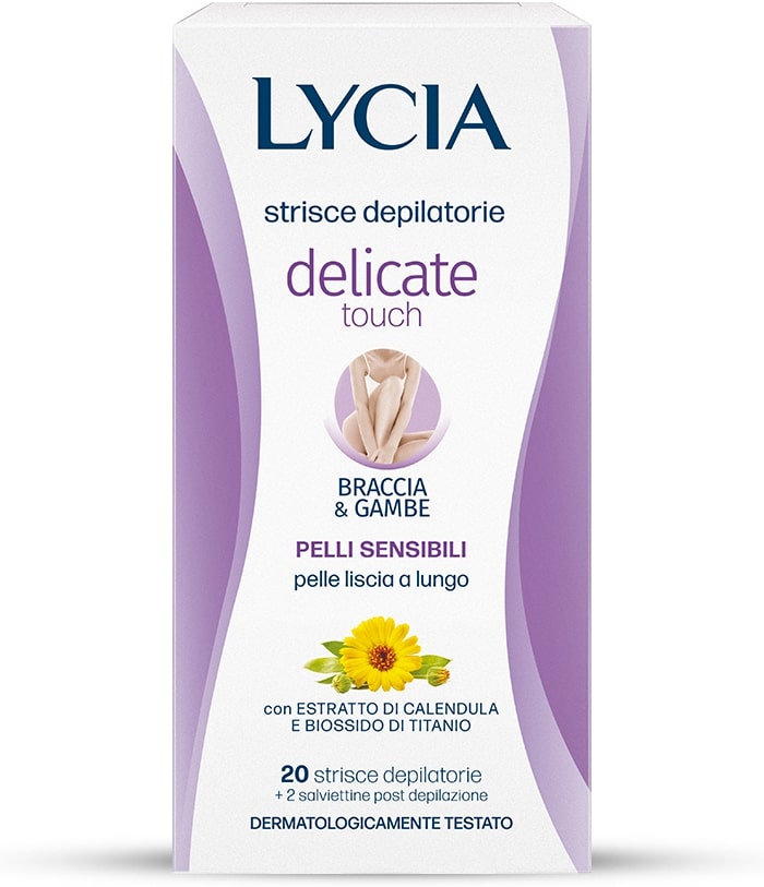 LYCIA STRISCE DELICATE TOUCH BRACCIA & GAMBE X20 PELLI SENSIBILI