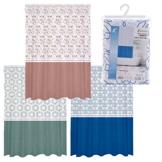 KASAVIVA TENDA DOCCIA LIBERTY CM.180X200 ASSORTITA