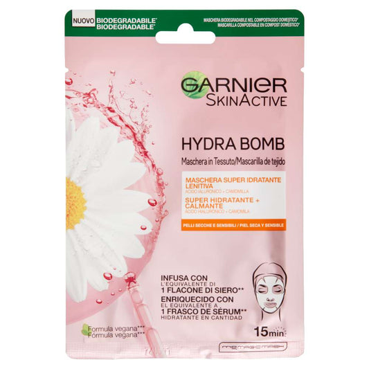 GARNIER HYDRA BOMB MASCHERA IN TESSUTO 28G 1PZ SUPER IDRATANTE LENITIVA