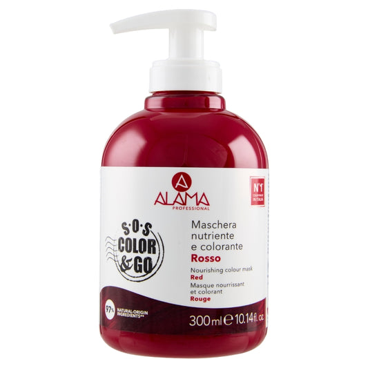 ALAMA PROFESSIONAL S.O.S COLOR & GO MASCHERA NUTRIENTE E COLORANTE 300ML ROSSO