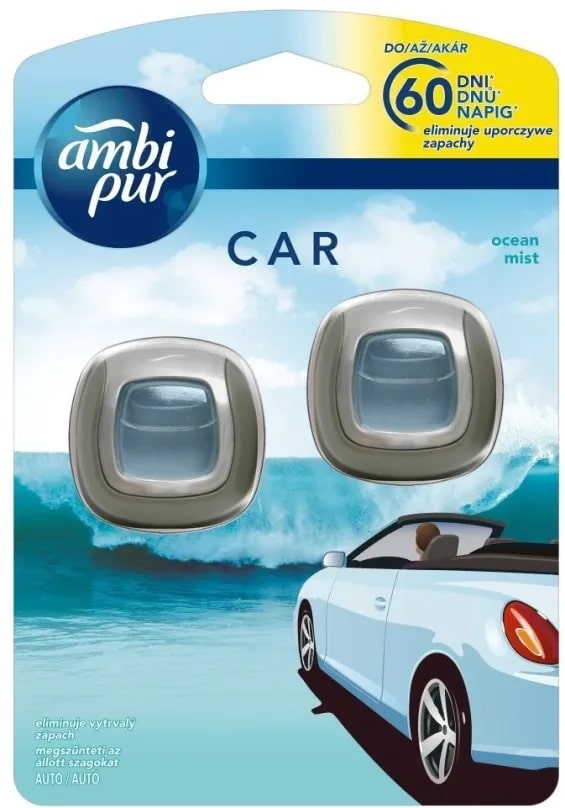 AMBIPUR CAR DEO USA&GETTA 2X2ML OCEAN MIST 2PZ