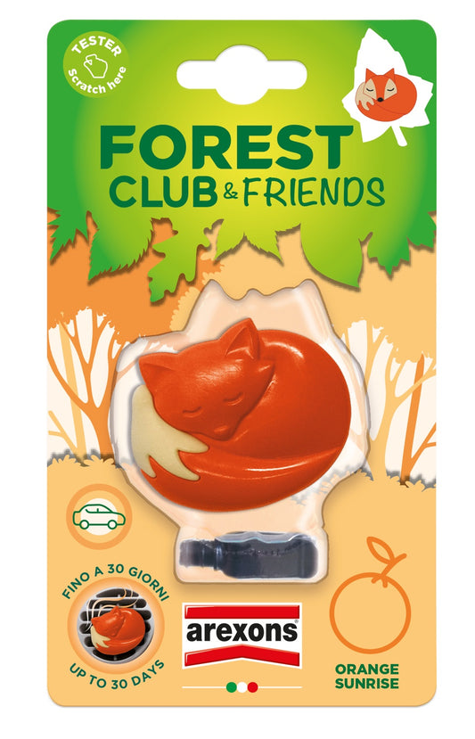 AREXONS FOREST CLUB CAR PERFUME VOLPE ORANGE SUNRISE