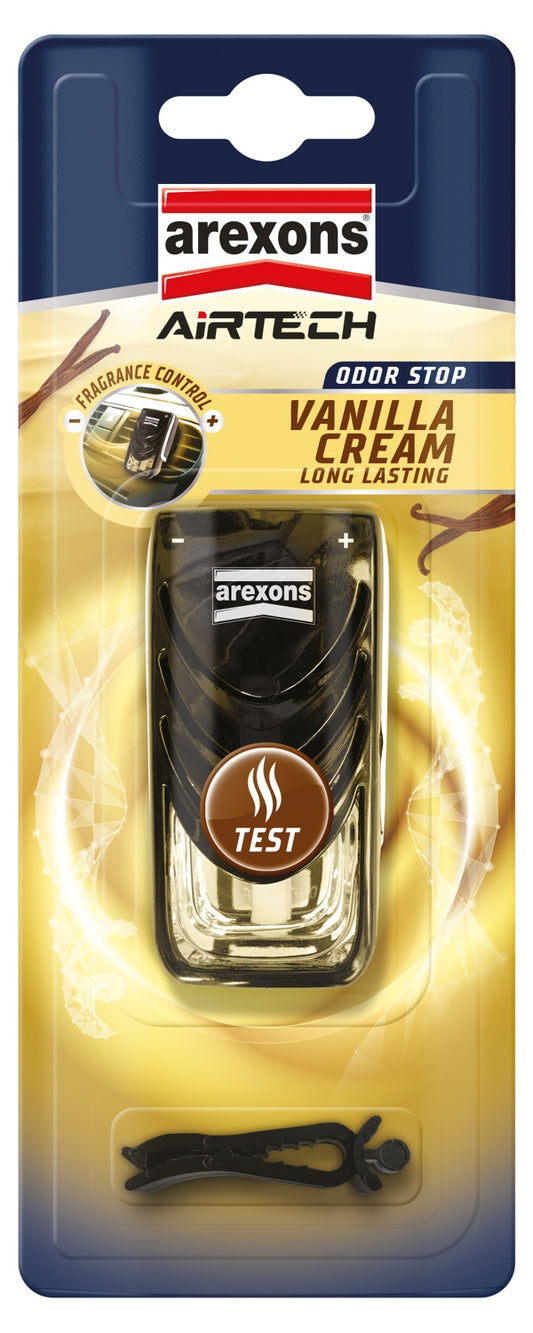 AREXONS AIRTECH CAR KIT PERFUME 7ML VANILLA CREAM