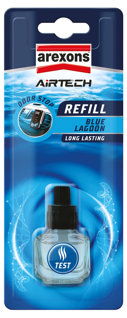 AREXONS AIRTECH CAR PERFUME REFILL 7ML BLUE LAGOON