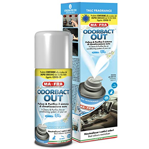 MAFRA ODORBACT OUT 150ML TALC FRAGRANCE PULISCE & PURIFICA IL SISTEMA DI CLIMATIZZAZIONE AUTO