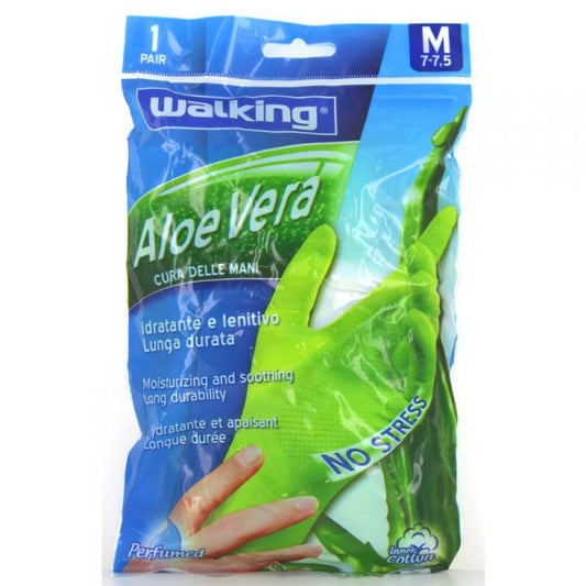 WALKING ALOE VERA GUANTI M 7-7,5 1 PAIO