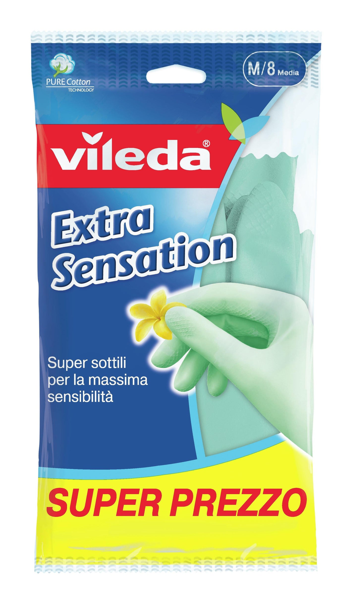 VILEDA GUANTI EXTRA SENSATION M/8