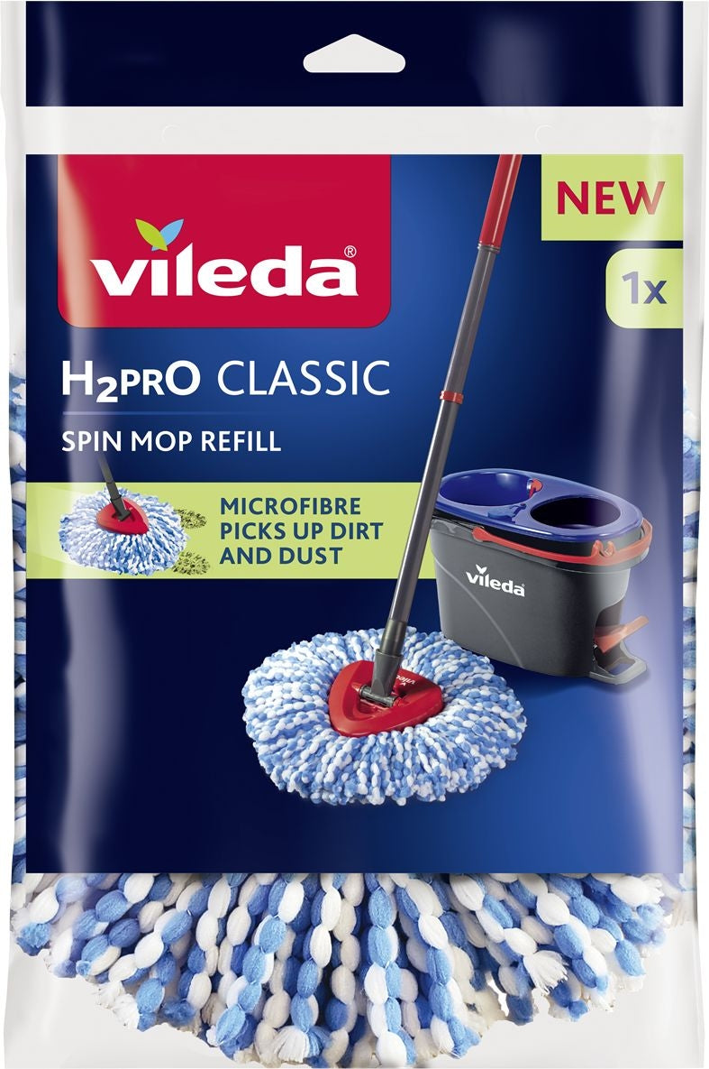 VILEDA H2PRO CLASSIC SPIN MOP REFILL RICAMBIO 1PZ