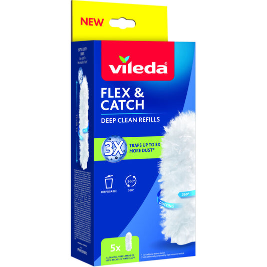 VILEDA FLEX&CATCH PIUMINO CATTURAPOLVERE RICAMBIO 5PZ
