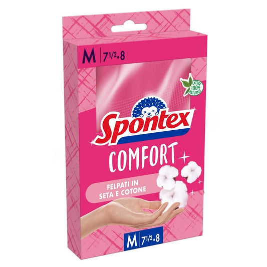 SPONTEX COMFORT FELPATI IN SETA E COTONE M 7 1/2-8