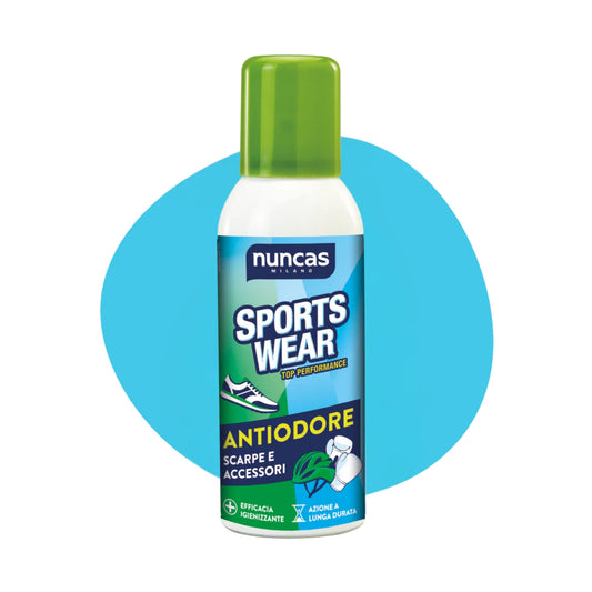 NUNCAS SPORTS WEAR TOP PERFORMANCE ANTIODORE SCARPE E ACCESORI SPRAY 150ML
