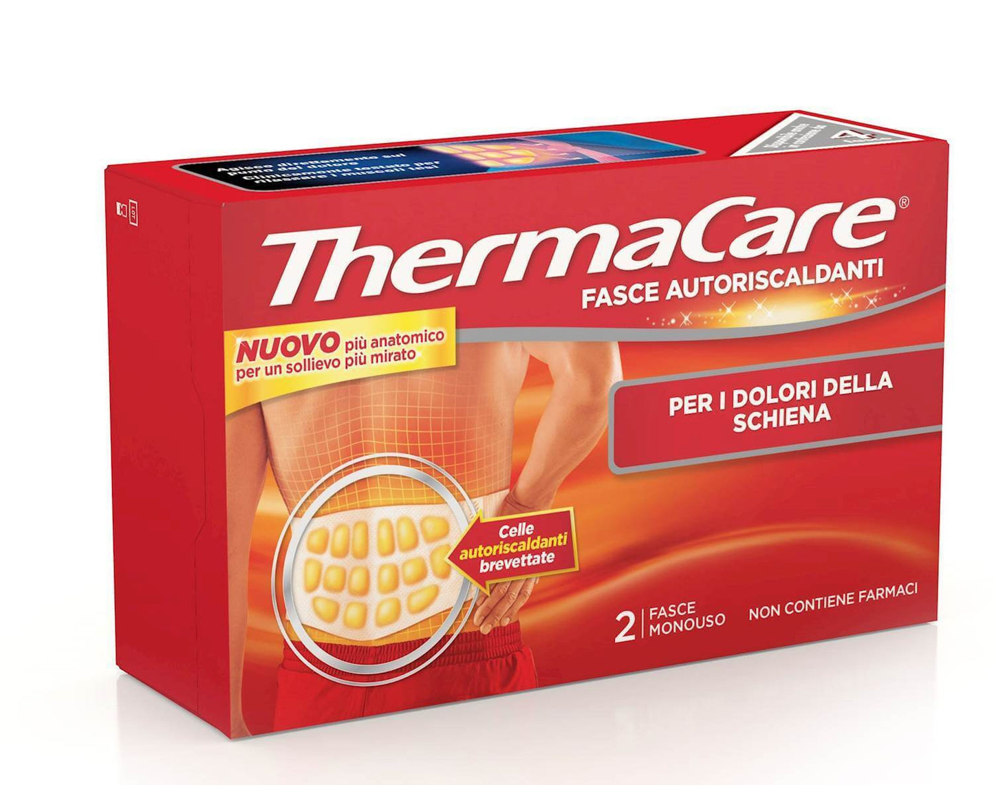 THERMACARE FASCE AUTORISCALDANTI PER I DOLORI DELLA SCHIENA 2 FASCE MONOUSO