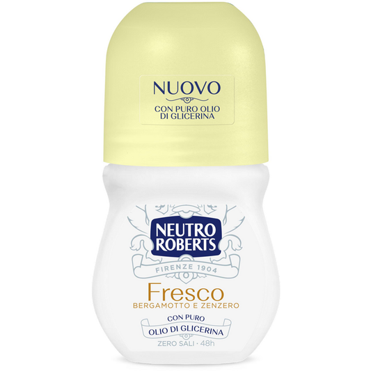 NEUTRO ROBERTS DEO ROLL-ON 50ML FRESCO BERGAMOTTO E ZENZERO CON OLIO DI GLICERINA