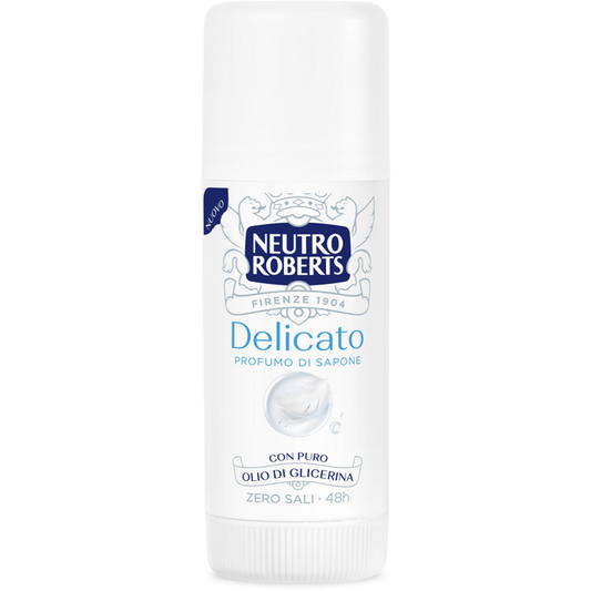 NEUTRO ROBERTS DEO STICK 40ML DELICATO PROFUMO DI SAPONE CON OLIO DI GLICERINA