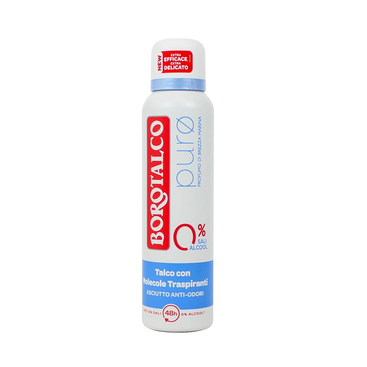 BOROTALCO DEO SPRAY 150ML PURO 0% SALI ALCOOL PROFUMO DI BREZZA MARINA