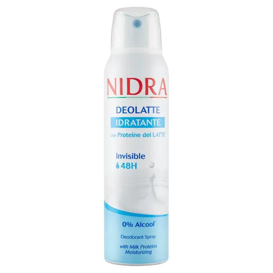 NIDRA DEOLATTE SPRAY 150ML IDRATANTE CON PROTEINE DEL LATTE INVISIBLE 48H