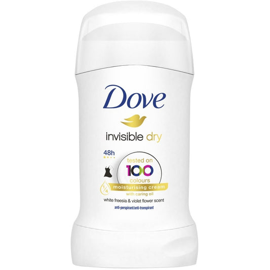 DOVE DEO STICK 40ML INVISIBLE DRY