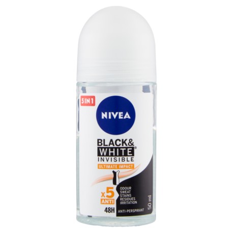 NIVEA DEO ROLL-ON 50ML BLACK&WHITE ULTIMATE IMPACT