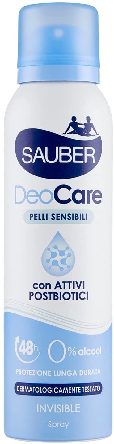 SAUBER DEO SPRAY 150ML DEOCARE PELLI SENSIBILI 48H INVISIBLI