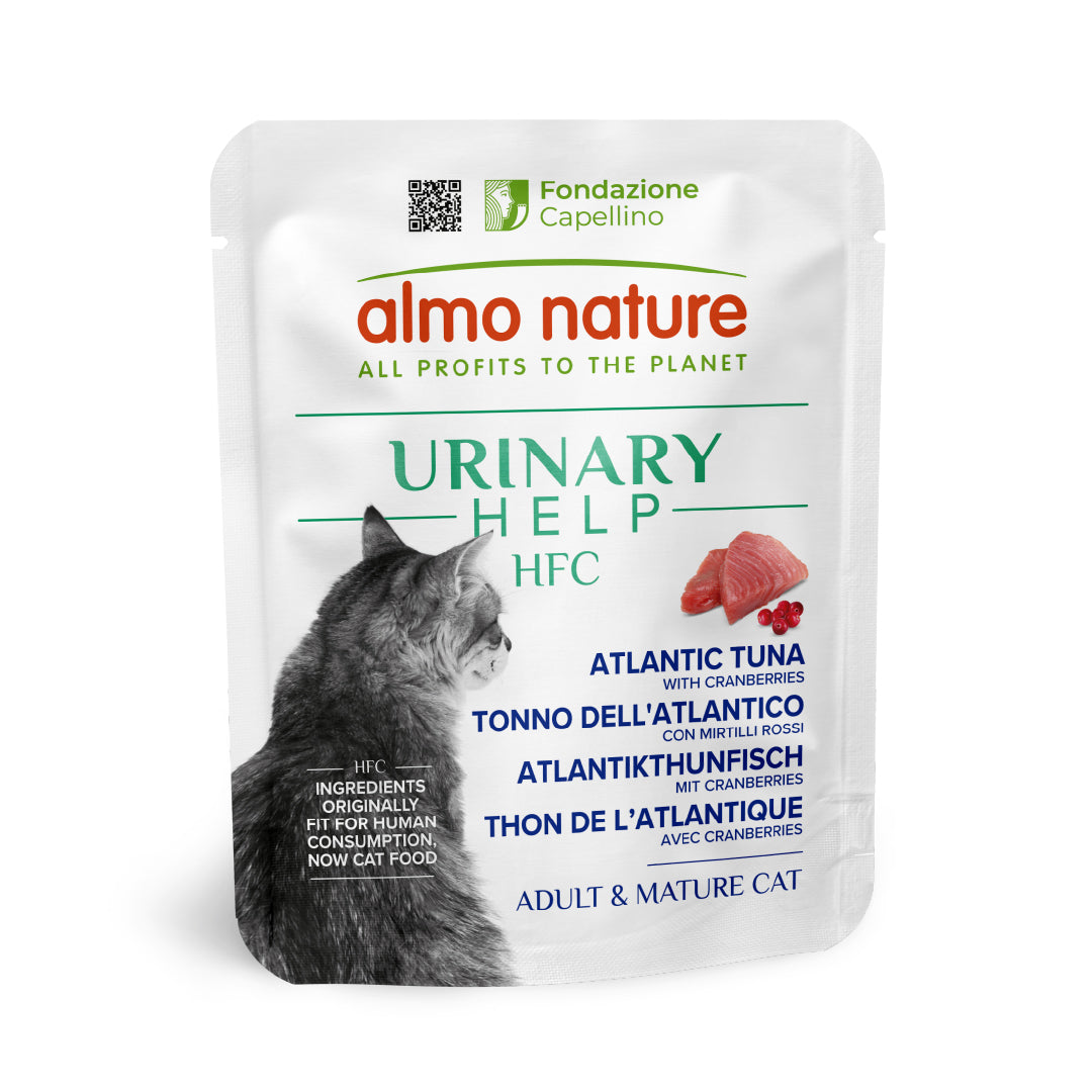 ALMO NATURE URINARY HELP HFC GATTO 50G TONNO DELL' ATLANTICO CON MIRTILLI ROSSI